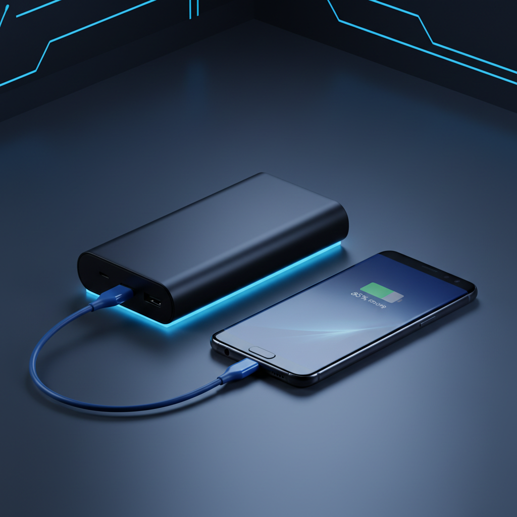 Batterie externe 20000 mAh charge rapide